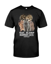 Phoebe - Cat Eat Sleep And Warrior - 104 Classic T-Shirt front