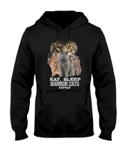 Phoebe - Cat Eat Sleep And Warrior - 104 Hooded Sweatshirt thumbnail