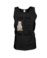 Dear Papa Polar Bear Unisex Tank thumbnail