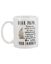 Dear Papa Polar Bear Mug back