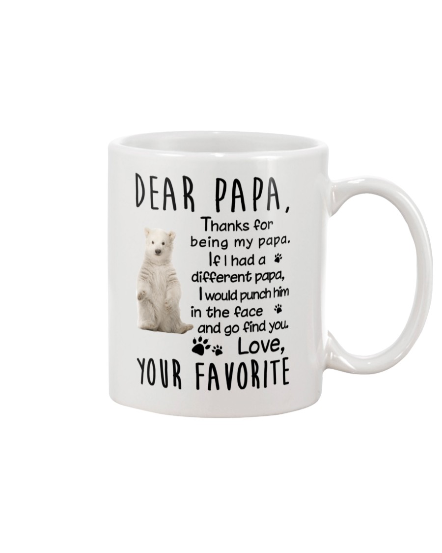 Dear Papa Polar Bear Mug