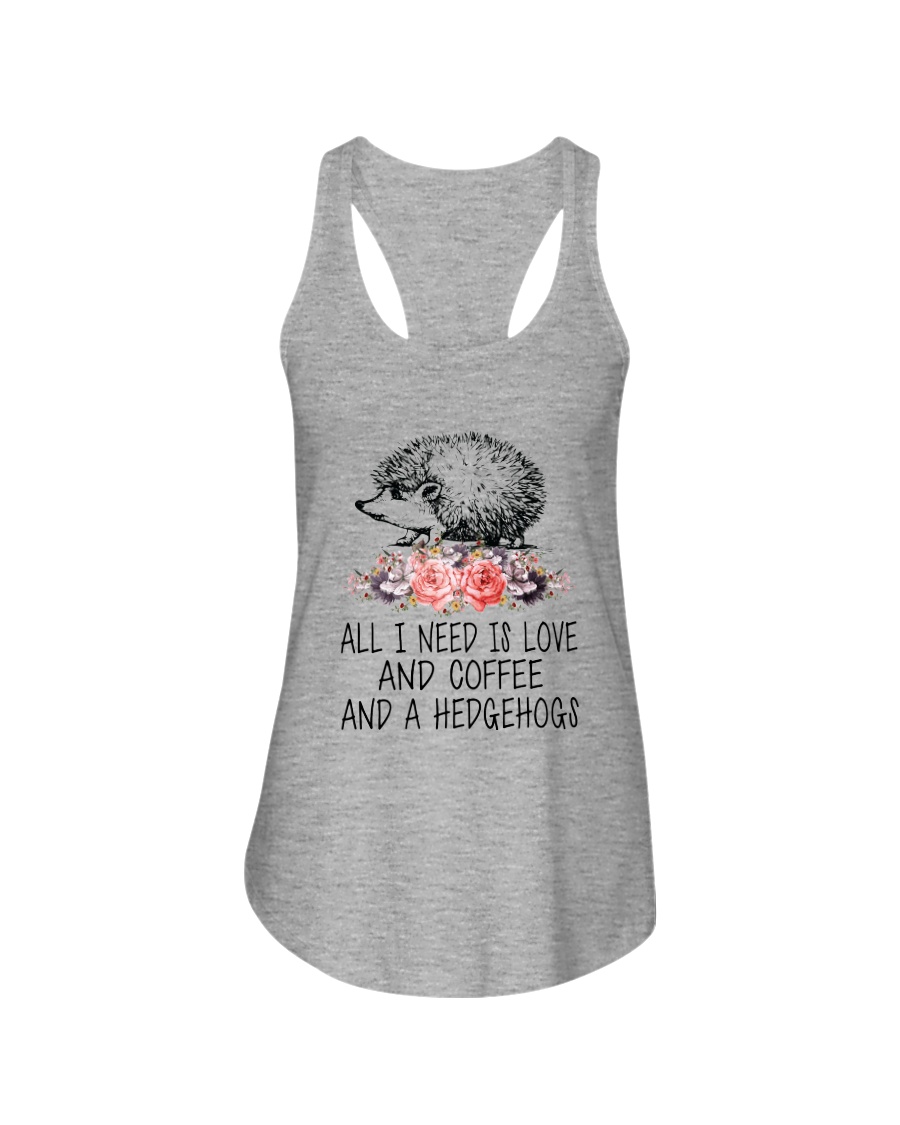 Hedgehogs All I Need Ladies Flowy Tank