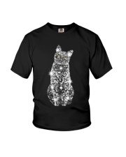 Cat Snowflake Youth T-Shirt thumbnail