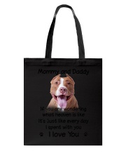 American Pit Bull Terrier Mommy And Daddy Tote Bag thumbnail