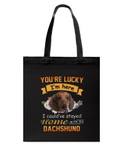 You Are Lucky Dachshund Tote Bag thumbnail