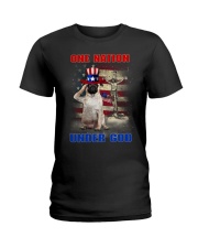 Pug One Nation Ladies T-Shirt thumbnail