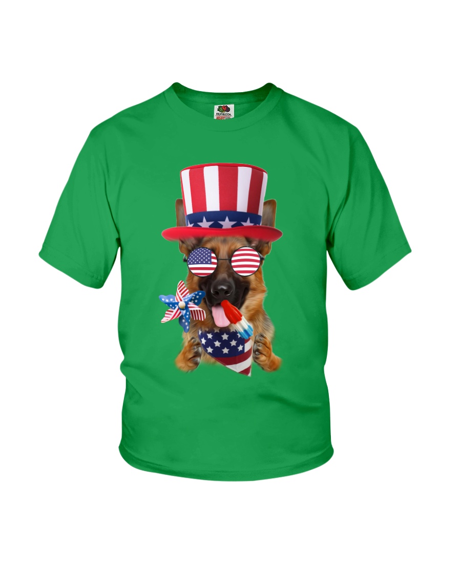 Independence Day German Shepherd Youth T-Shirt