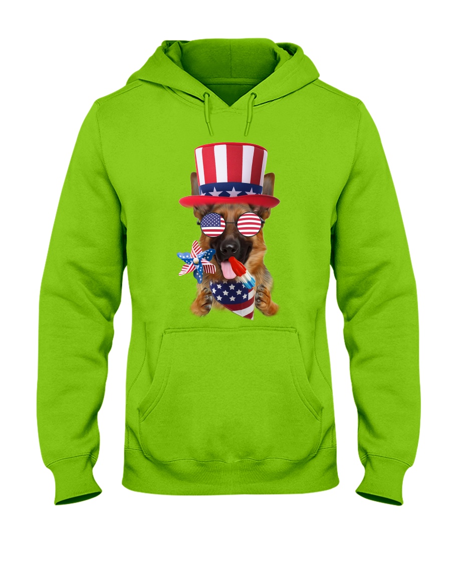 Independence Day German Shepherd Hooded Sweatshirt
