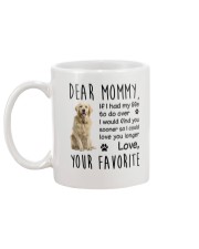 Dear Mommy Golden Retriever Mug back
