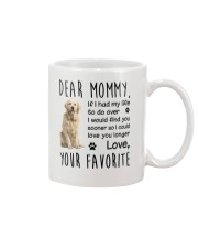 Dear Mommy Golden Retriever Mug front