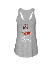 Shih Tzu All I Need Ladies Flowy Tank front