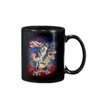 Dinosaur Siberian Husky Mug thumbnail