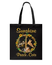 Sunshine Peace Cats Tote Bag thumbnail