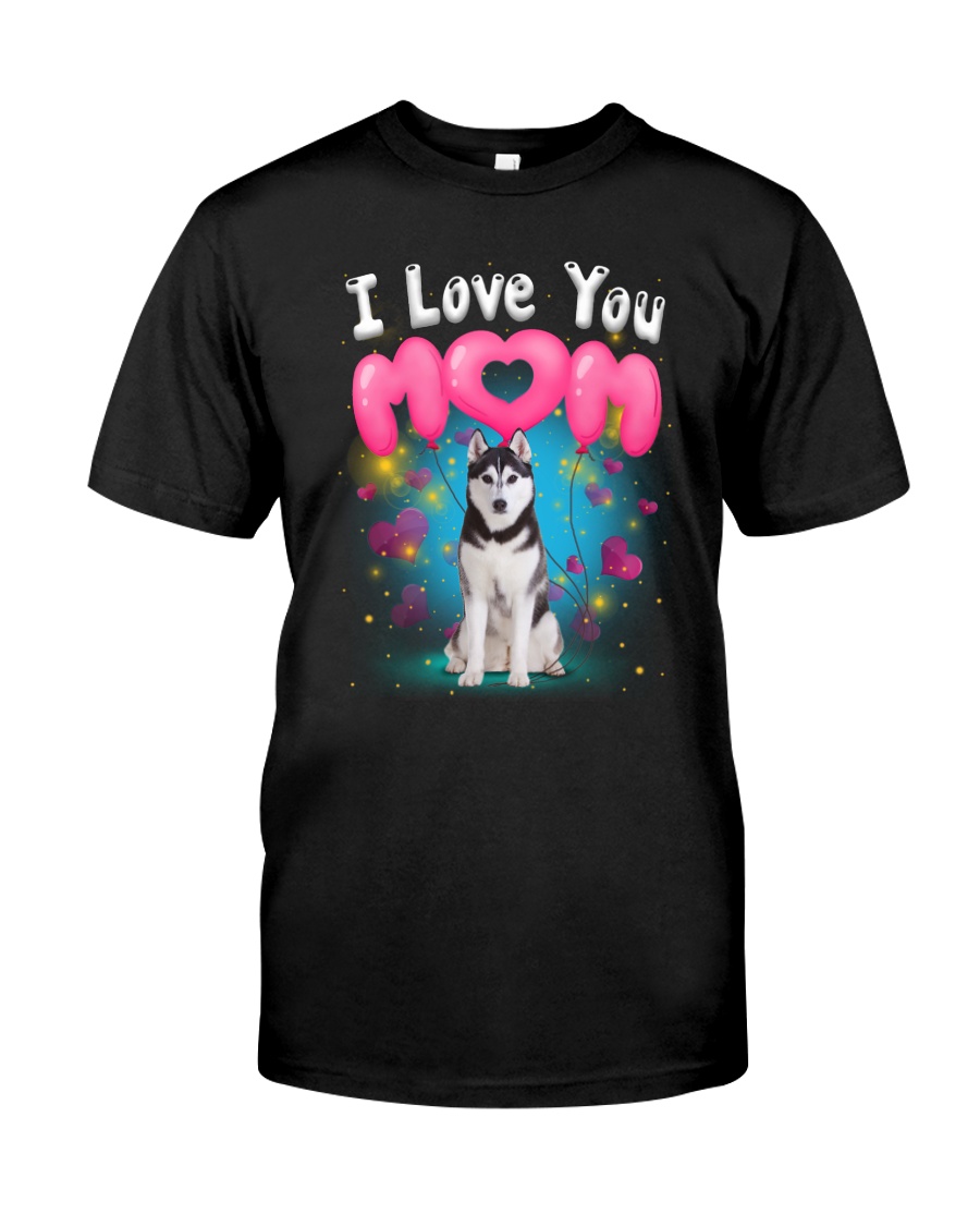 Siberian Husky I Love Mom Classic T-Shirt