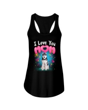 Siberian Husky I Love Mom Ladies Flowy Tank thumbnail