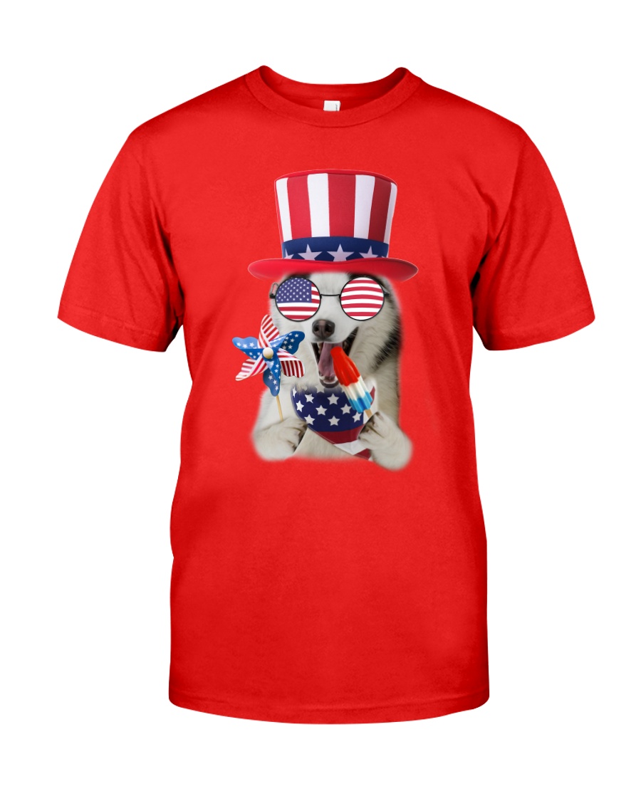Independence Day Siberian Husky Classic T-Shirt