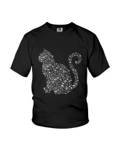 Cat Snowflake Youth T-Shirt thumbnail