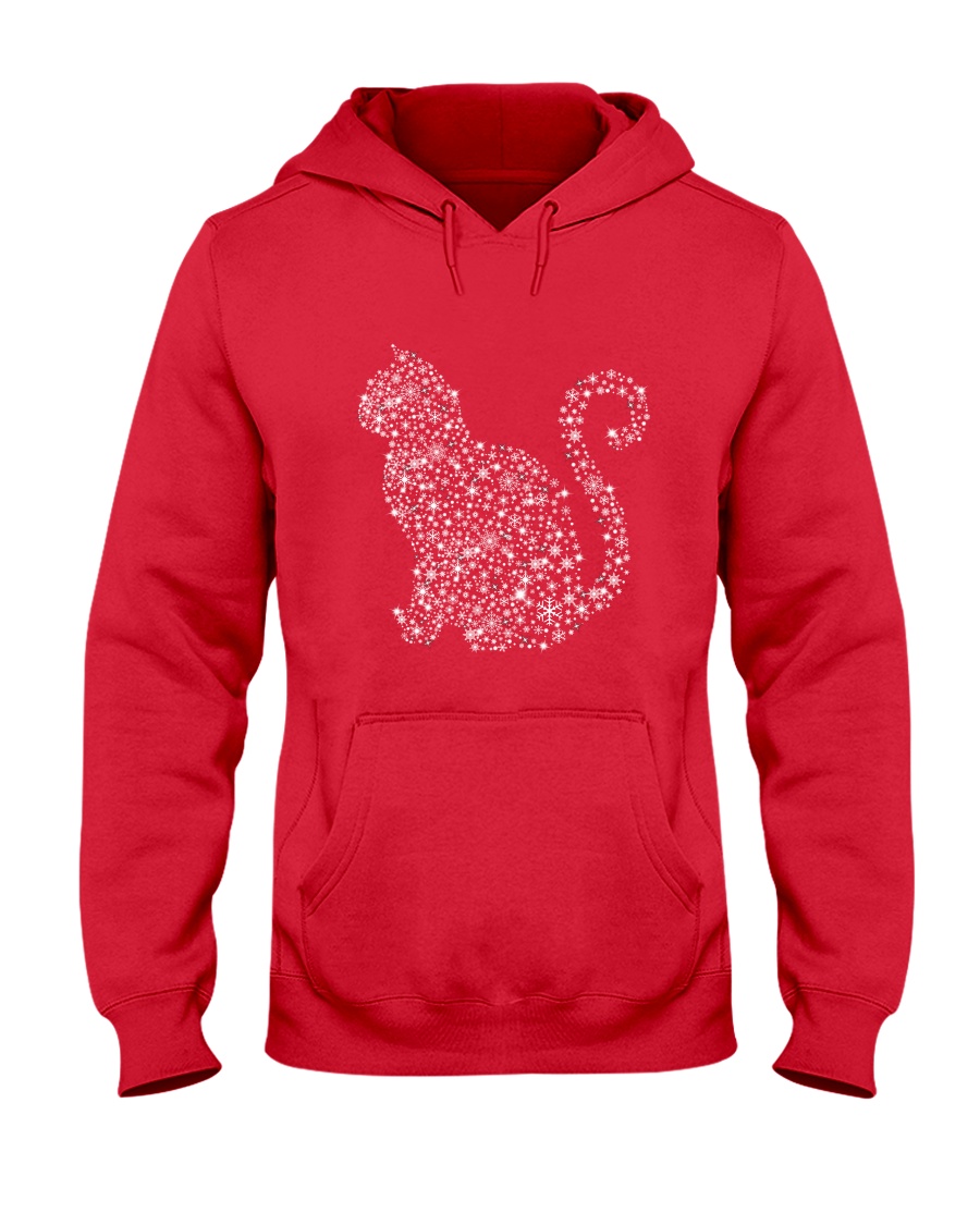 Cat Snowflake Hooded Sweatshirt