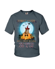 Cat And Coffee All I Need Youth T-Shirt thumbnail