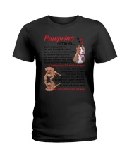 Pawprints American Pit Bull Terrier Ladies T-Shirt thumbnail