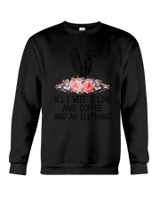 Elephant All I Need Crewneck Sweatshirt thumbnail