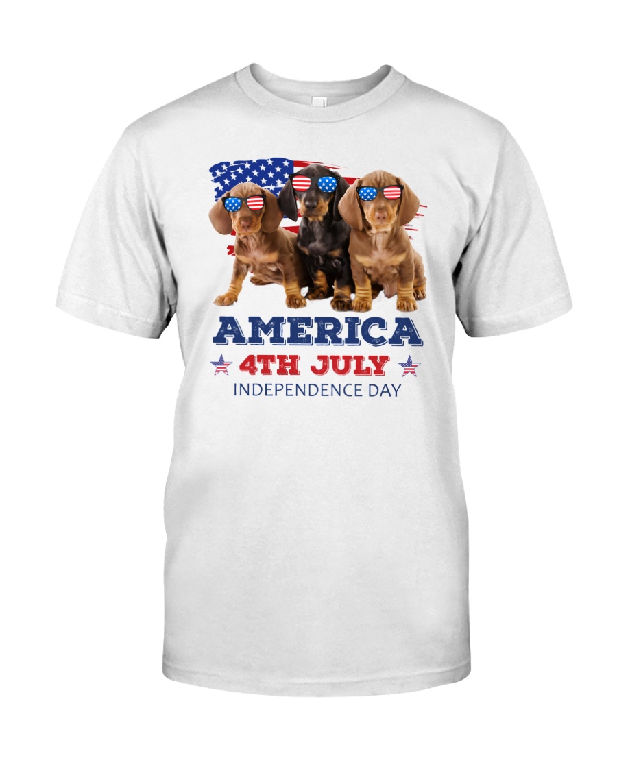 4th July Dachshund Classic T-Shirt