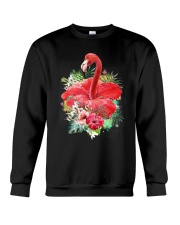 Flamingo Flower Crewneck Sweatshirt thumbnail