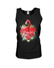 Flamingo Flower Unisex Tank thumbnail
