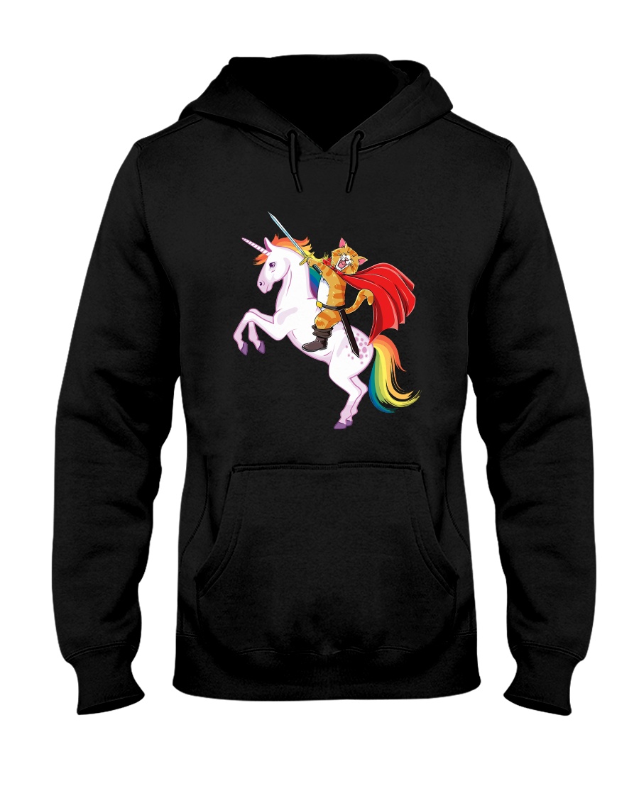 PHOEBE - Cat ride Unicorn - 2011 - D1 Hooded Sweatshirt