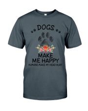Dogs Make Me Happy Classic T-Shirt tile