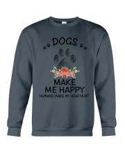Dogs Make Me Happy Crewneck Sweatshirt thumbnail