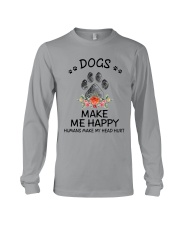 Dogs Make Me Happy Long Sleeve Tee thumbnail