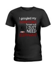 Elephant Symptoms Ladies T-Shirt thumbnail