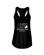 Cats All I Care Ladies Flowy Tank thumbnail