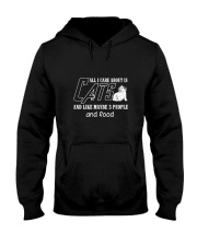Cats All I Care Hooded Sweatshirt thumbnail