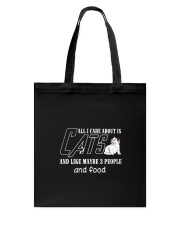 Cats All I Care Tote Bag thumbnail