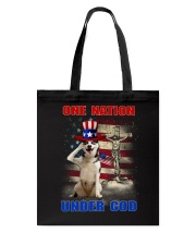 Siberian Husky One Nation Tote Bag thumbnail