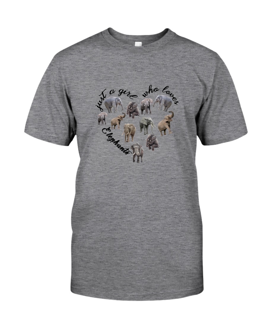 Just A Girl Elephants Classic T-Shirt