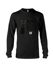 Black Cat Attention Long Sleeve Tee thumbnail