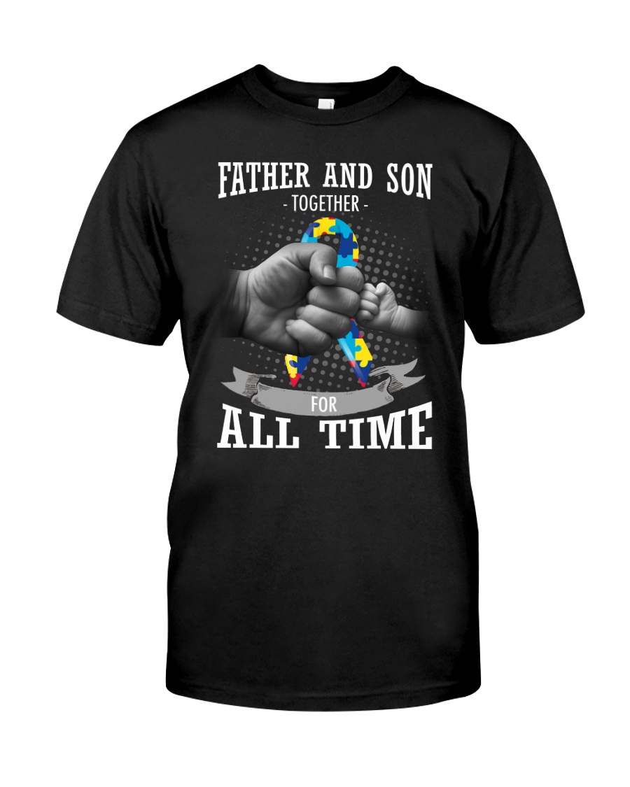 Father And Son Autism Classic T-Shirt
