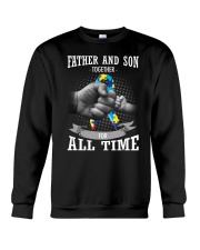 Father And Son Autism Crewneck Sweatshirt thumbnail