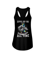 Father And Son Autism Ladies Flowy Tank thumbnail