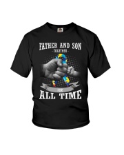 Father And Son Autism Youth T-Shirt thumbnail