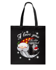Black Cat Love You To Moon And Back Tote Bag thumbnail