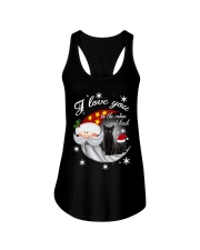 Black Cat Love You To Moon And Back Ladies Flowy Tank thumbnail