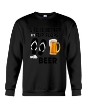 Flip Flops Beer Crewneck Sweatshirt thumbnail