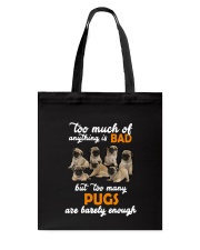 Pug Barely Enough Tote Bag thumbnail