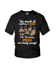 Pug Barely Enough Youth T-Shirt thumbnail