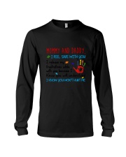 Mommy And Daddy Autism Long Sleeve Tee thumbnail