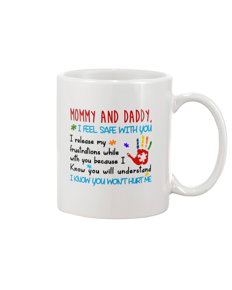 Mommy And Daddy Autism Mug